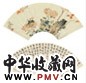 溥僴 草虫花卉 书法 立轴 设色纸本