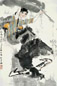 陈衍宁 己未(1979)年作 牧女图 立轴 设色纸本