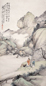 沙佐等合作 骑驴赏梅 设色纸本