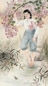 方人定 1959年作 劳动之后 立轴 设色纸本