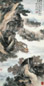 叶昀 扁舟独钓秋江雪 图轴 纸本设色