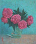 周碧初 1977年作 芍药 油画画布