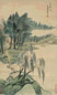顾鹤庆 1795年作 柳塘初夏图 立轴 设色纸本