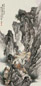 柳渔笙 1944年作 四马图 立轴 纸本、设色