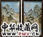 清乾隆 錾胎珐琅御题周臣农庆图挂屏(1对)