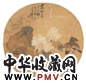 徐祥 花卉 扇面 绢本