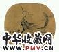 李方膺 河鱼 扇面 绢本水墨