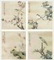 清 江介 花鸟 轴