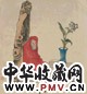 任霞 无量寿佛 镜片 设色纸本