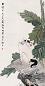 任霞 猫 立轴 纸本