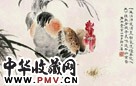 谢月眉 1966年作 雄鸡觅食图 镜心 设色纸本
