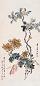 陆恢 朱偁 花卉 立轴 设色纸本