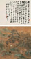上睿 松荫读画图 立轴 设色纸本