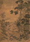 王玖 1760年作 山水 立轴 水墨绢本