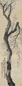 伊念曾 1849年作 老干横斜图 立轴 水墨纸本