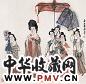 韩硕 庚辰(2005年)作 贵妃出游图 片 设色纸本