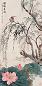 陆翀 丁亥(1947年)作 蒲塘真趣 立轴 设色纸本