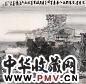 童中焘 1993年作 苍苔青色 立轴 设色纸本