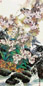 赵雍白 花鸟 立轴 设色纸本