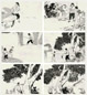 方骏 《静悄悄的中午》连环画稿 册页(36开) 水墨纸本