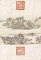 关槐 山水 册页(6开选4) 设色纸本