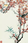 李行百 花鸟 镜心 纸本