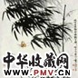 刘力上 1993年作 墨竹飞蝶图 立轴 设色纸本