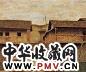 龙力游 民居 布面油画