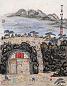 方召麟 1993年作 山水人物 镜心 设色纸本