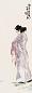 黄少强 1936年作 仕女 立轴 设色纸本