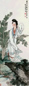 民国 金协中 芭蕉仕女 镜心 设色纸本