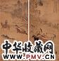张穆 八骏图(2幅) 镜心 设色绢本