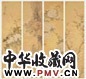 居巢 花卉 四张 镜心