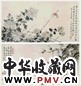 温其球 花卉草虫 立轴 设色纸本