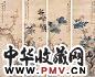 张子祥 1884年作 四季花卉图 四屏 设色纸本