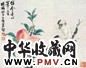 巢勋 献寿图 镜片 设色纸本