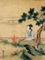 陈枚 仕女 立轴 设色绢本