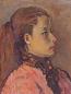 马金梁 女肖像 布面 油画