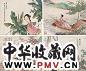 蔡铣 沙山春 1949年作 仕女 四屏 设色纸本