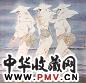 徐启雄 赶海姑娘 立轴 设色纸本