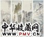 徐砚 1951年作 人物故事图 四屏 设色纸本