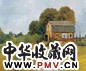 朝戈 2004年作 俄国的房子 油彩 画布 框