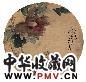 缪素筠 花卉 圆光镜心 设色绢本