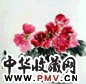 汤文选 花卉 立轴 设色纸本