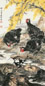 唐逸览 春到田家图 镜框 设色纸本