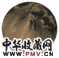 周璕 墨龙 扇面 水墨绢本