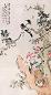 胡振 1931年作 喜鹊登枝 立轴 设色纸本