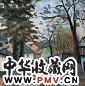 丘堤 水乡 油画