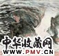 万青力 山水 镜心 设色纸本