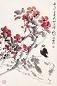 赵宁安 2002年作 花鸟 立轴 设色纸本